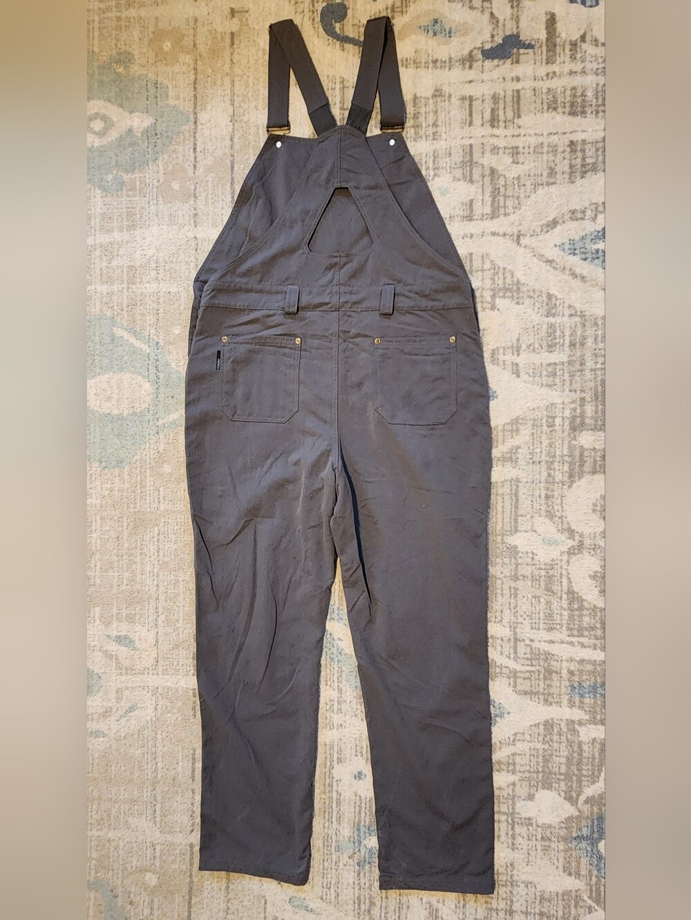 Flylow Men's Trailworks Bibs. Gray. Size L. Like New - Picture 2 of 7
